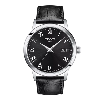 Tissot Classic Dream Black Dial Stainless Steel Mens Quartz Watch T1294101605300