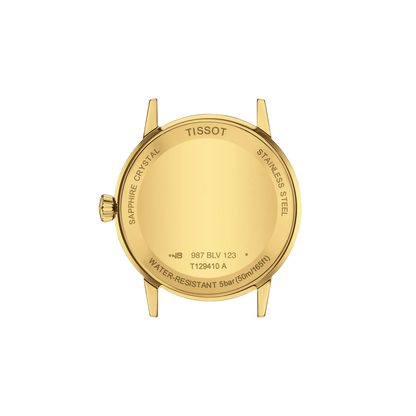Tissot Classic Dream Ivory Dial PVD Gold Plated Mens Quartz Watch T1294103626100