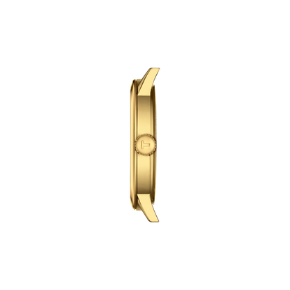 Tissot Classic Dream Ivory Dial PVD Gold Plated Mens Quartz Watch T1294103626100