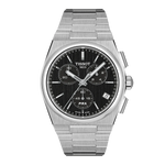 Tissot PRX Black Dial Stainless Steel Mens Quartz Chronograph Watch T1374171105100