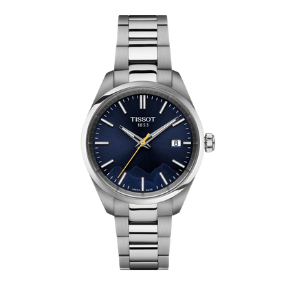 Tissot PR 100 Jungfraubahn Special Edition Blue Dial Stainless Steel Womens Quartz Watch T1502101104101