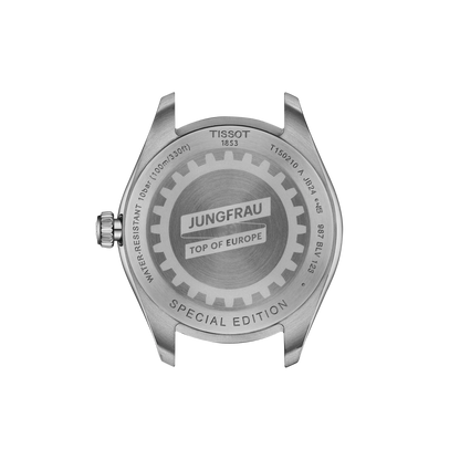 Tissot PR 100 Jungfraubahn Special Edition Blue Dial Stainless Steel Womens Quartz Watch T1502101104101