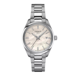 Tissot PR 100 Mother of Pearl Diamond Set Dial Stainless Steel Womens Quartz Watch T1502101111600