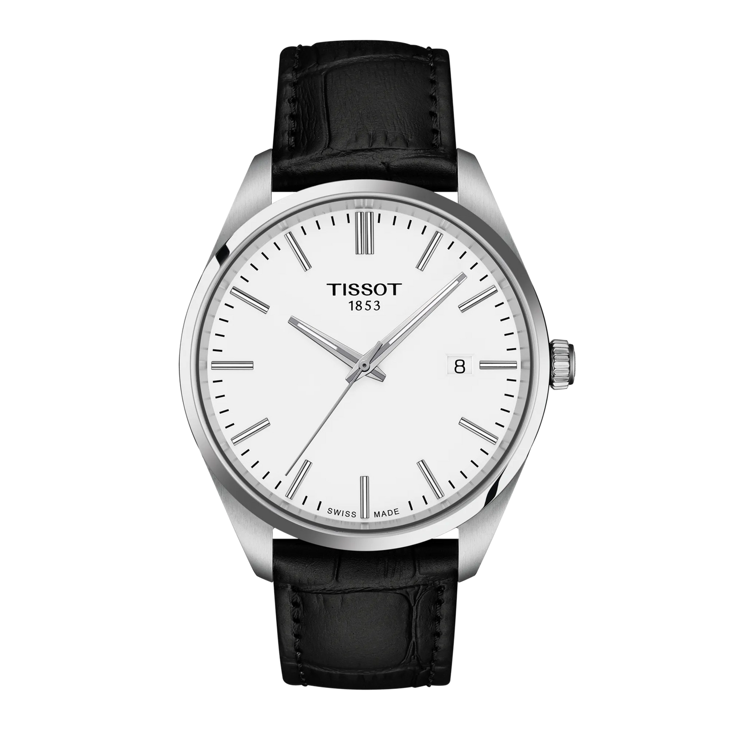 Tissot PR 100 White Dial Stainless Steel Mens Quartz Watch T1504101601100