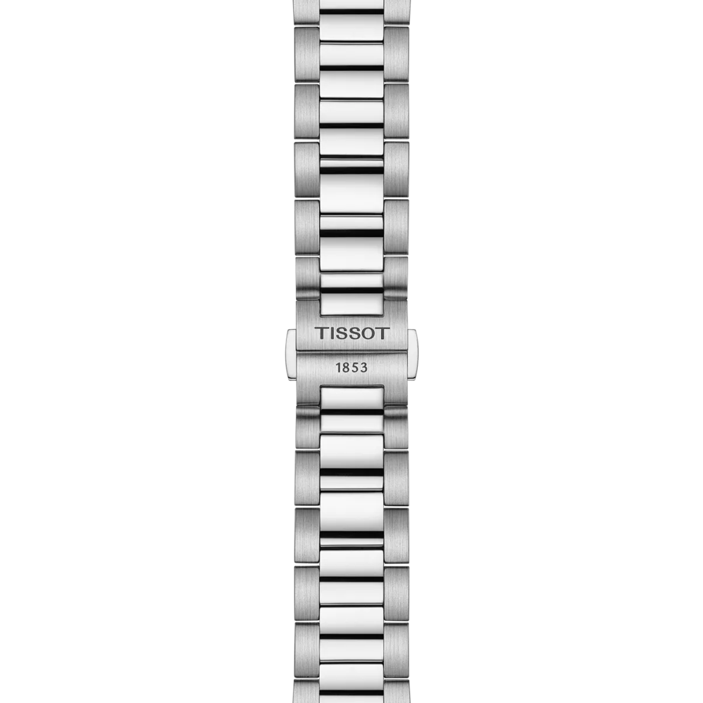 Tissot PR 100 Silver & Blue Dial Stainless Steel Mens Quartz Chronograph Watch T1504171101100