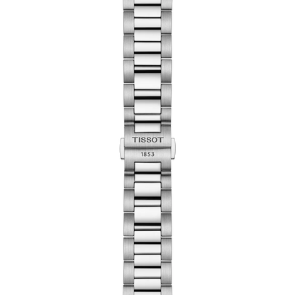 Tissot PR 100 Silver & Blue Dial Stainless Steel Mens Quartz Chronograph Watch T1504171101100
