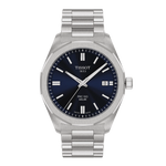Tissot PRC 100  Solar Blue Dial Stainless Steel Mens Quartz Watch T1514221104100