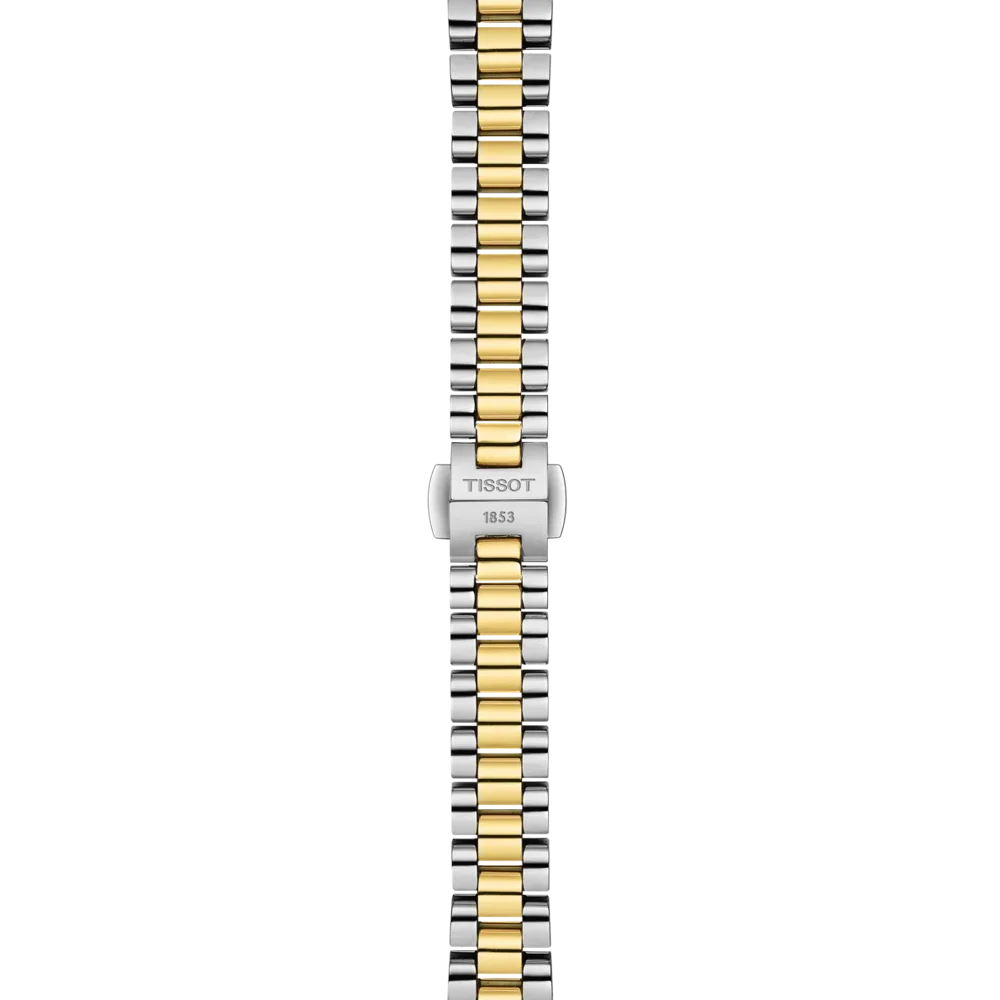 Tissot Desir Mother of Pearl Diamond Set Dial Two Tone Womens Quartz Watch T1520102211600