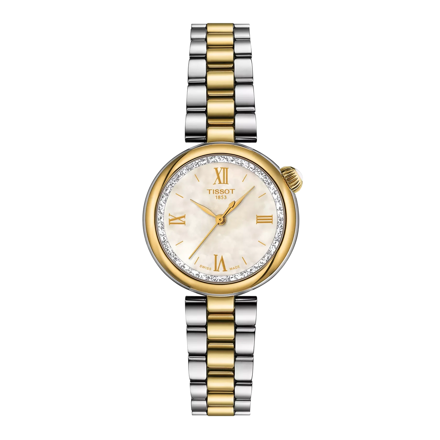 Tissot Desir Mother of Pearl Dial Two Tone Womens Quartz Watch T1520102211801