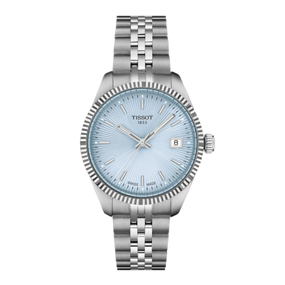 Tissot Ballade Ice Blue Dial Stainless Steel Womens Quartz Watch T1562101135100
