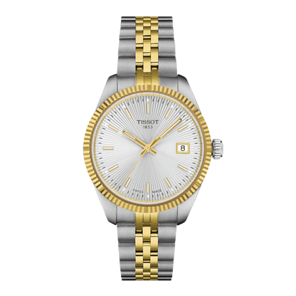 Tissot Ballade Silver Dial Two Tone Womens Quartz Watch T1562102203100
