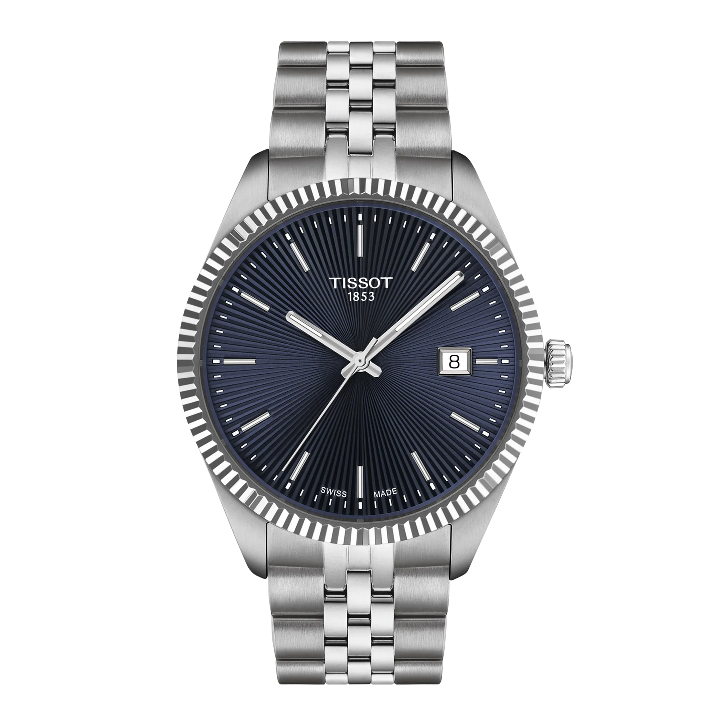 Tissot Ballade Blue Dial Stainless Steel Mens Quartz Watch T1564101104100