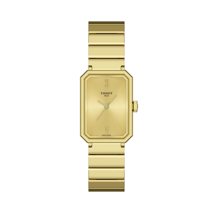 Tissot SRV Champagne Dial PVD Gold Plated Womens Quartz Watch T1601103302300