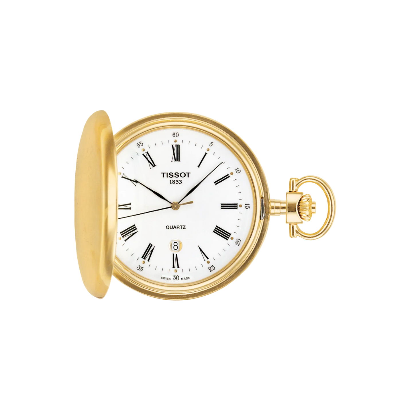 Tissot Savonnette PVD Quartz Pocket Watch T83455313