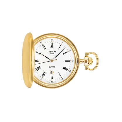 Tissot Savonnette PVD Quartz Pocket Watch T83455313