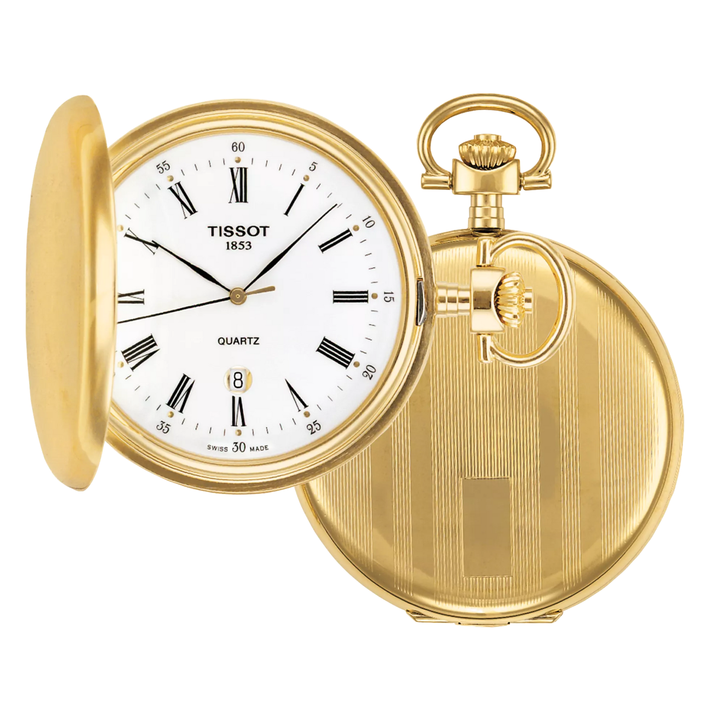 Tissot Savonnette PVD Quartz Pocket Watch T83455313