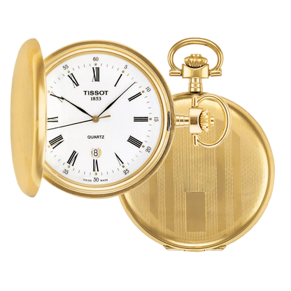 Tissot Savonnette PVD Quartz Pocket Watch T83455313