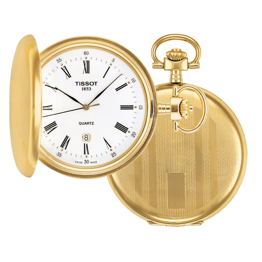 Tissot Savonnette PVD Quartz Pocket Watch T83455313