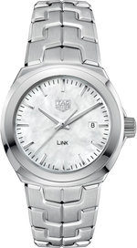 TAG Heuer Link Lady Mother of Pearl Dial Stainless Steel Womens Quartz Watch WBC1310.BA0600