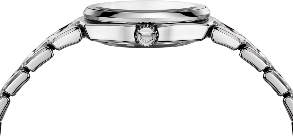 TAG Heuer Link Lady Mother of Pearl Diamond Set Dial Stainless Steel Womens Quartz Watch WBC1312.BA0600