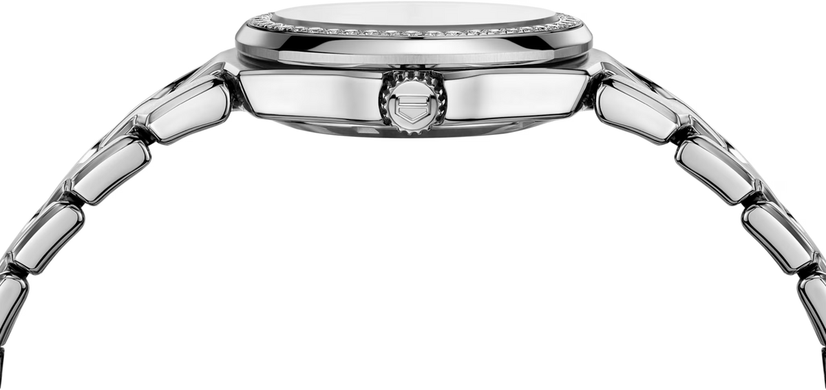 TAG Heuer Link Lady Mother of Pearl Dial Diamond Set Stainless Steel Womens Quartz Watch WBC1316.BA0600