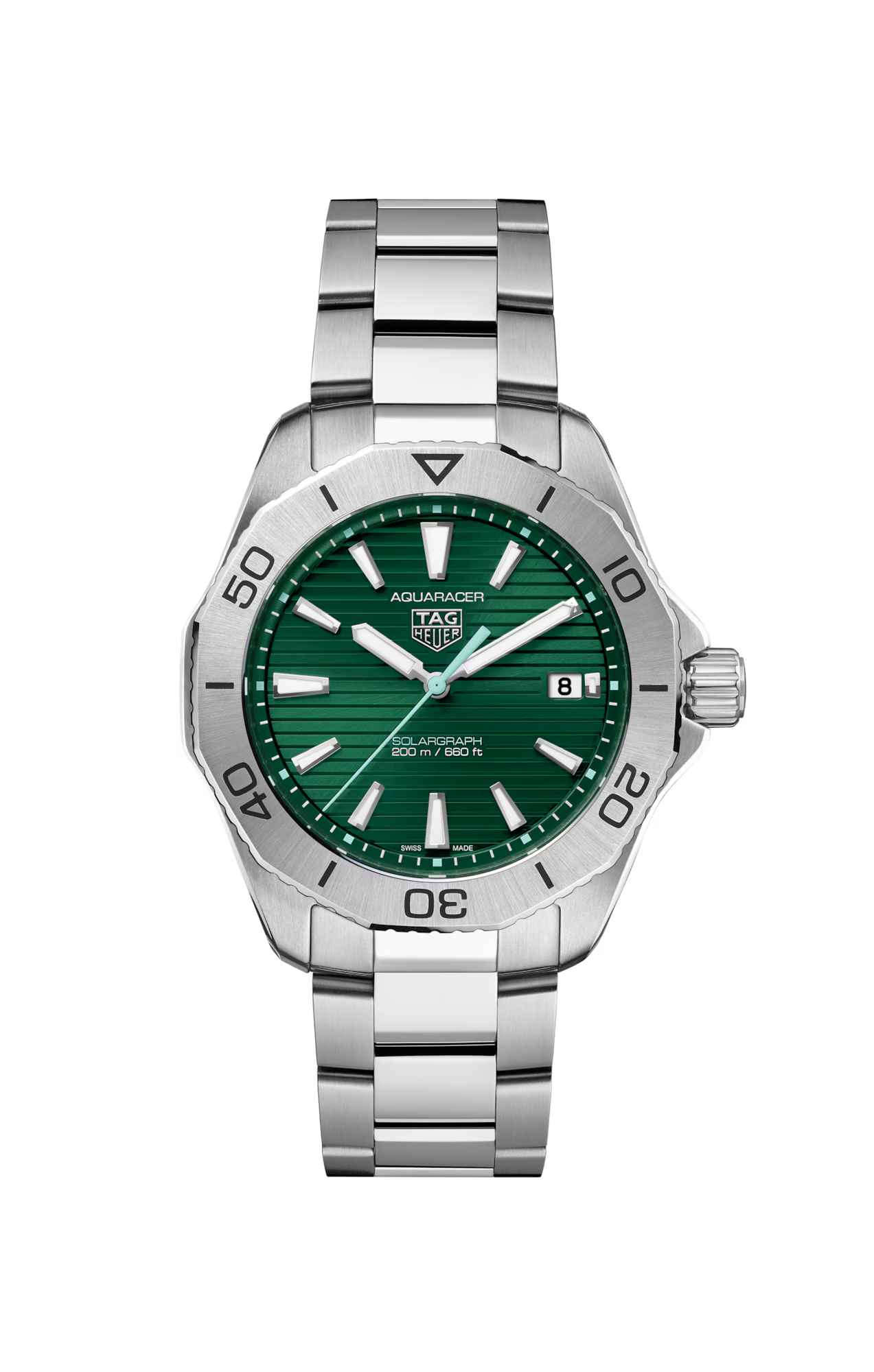 TAG Heuer Aquaracer Professional 200 Solargraph Stainless Steel Mens Quartz Watch WBP1115.BA0000