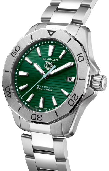 TAG Heuer Aquaracer Professional 200 Solargraph Stainless Steel Mens Quartz Watch WBP1115.BA0000