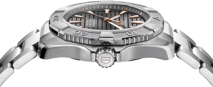 TAG Heuer Aquaracer Professional 200 Solargraph Grey Dial Titanium Mens Quartz Watch WBP1190.BZ0003
