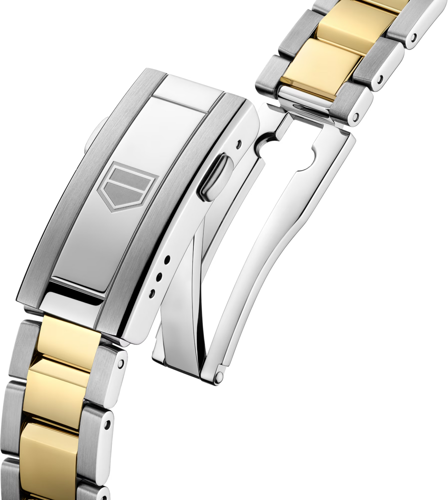 TAG Heuer Aquaracer Professional 200 Solargraph Two Tone Mother of Pearl Dial Womens Quartz 34mm Watch WBP1327.BB0004