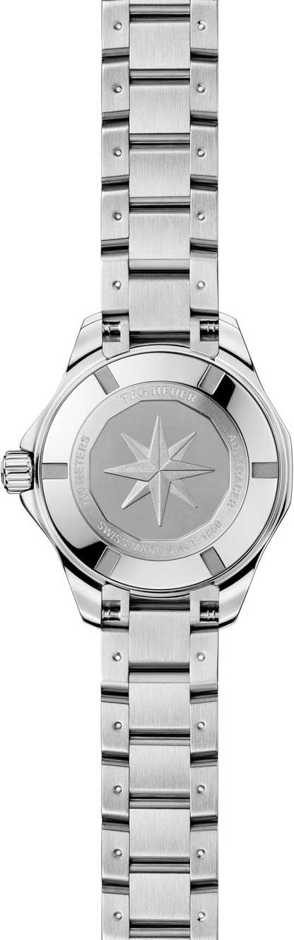 TAG Heuer Aquaracer Professional 100 Solargraph Stainless Steel Blue Diamond Set Dial Womens Quartz 28mm Watch WBP141E.BA0049