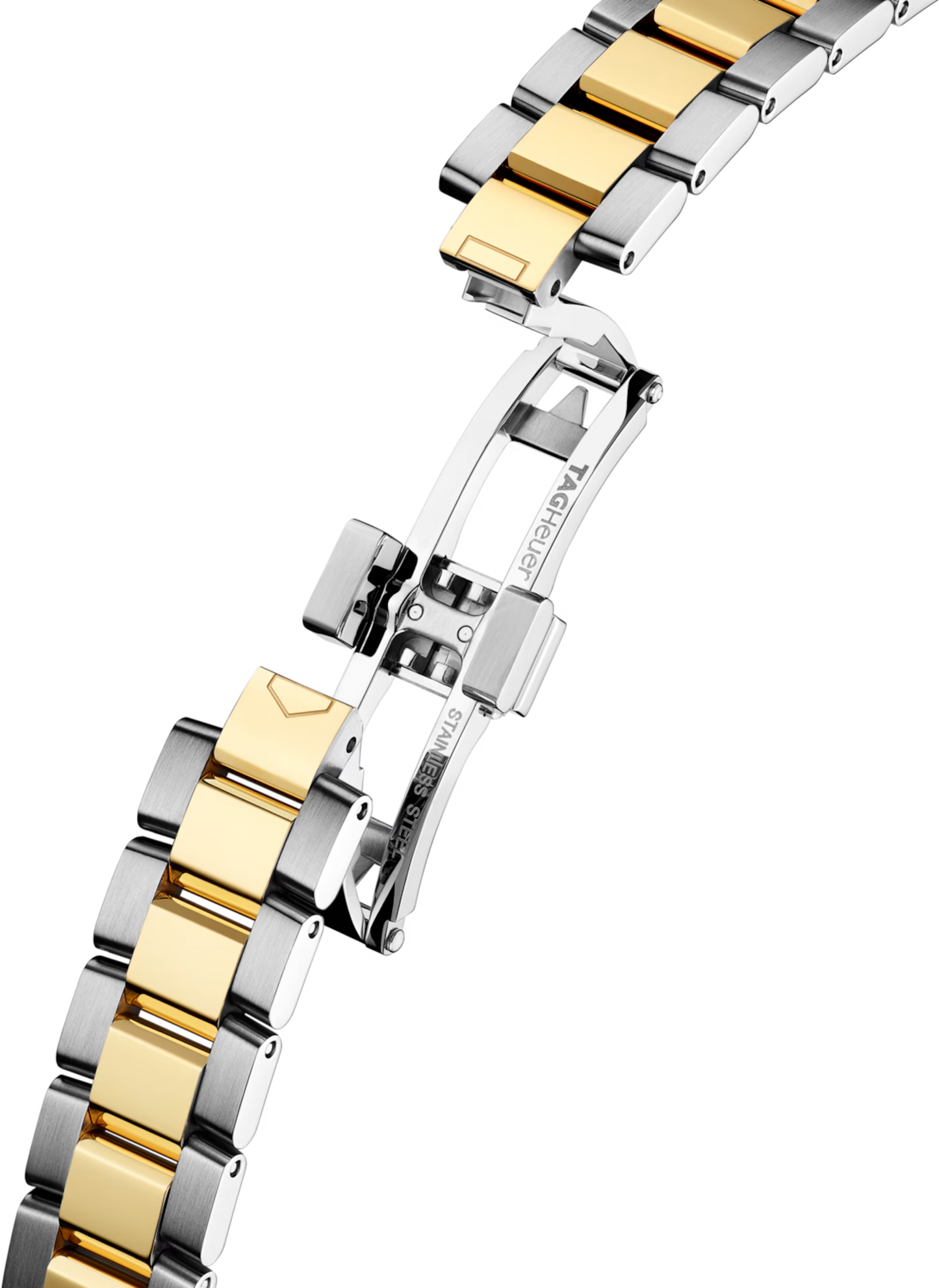 TAG Heuer Aquaracer Professional 100 Solargraph Two Tone Mother of Pearl Diamond Set Dial Womens Quartz 28mm Watch WBP1422.BB0006