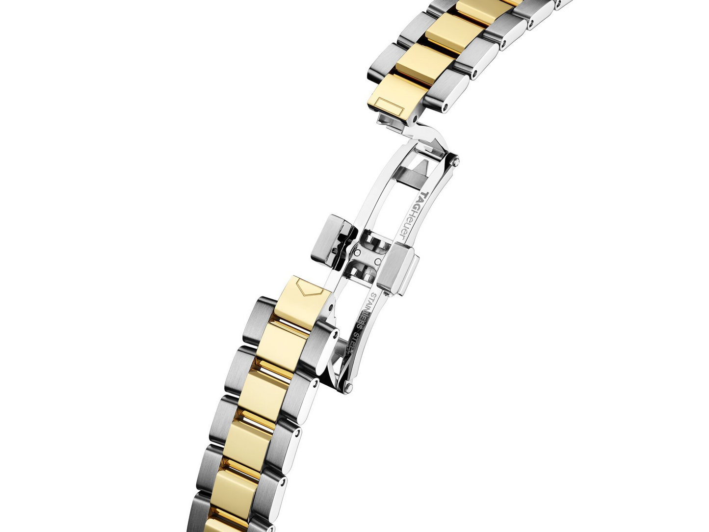TAG Heuer Aquaracer Professional 100 Solargraph Two Tone Mother of Pearl Dial Womens Quartz 28mm Watch WBP1423.BB0006