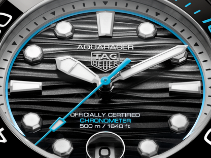 TAG Heuer Aquaracer Professional 500 Date Chronometer Black Dial Titanium Limited Edition Mens Watch  WBP5182.BF0010
