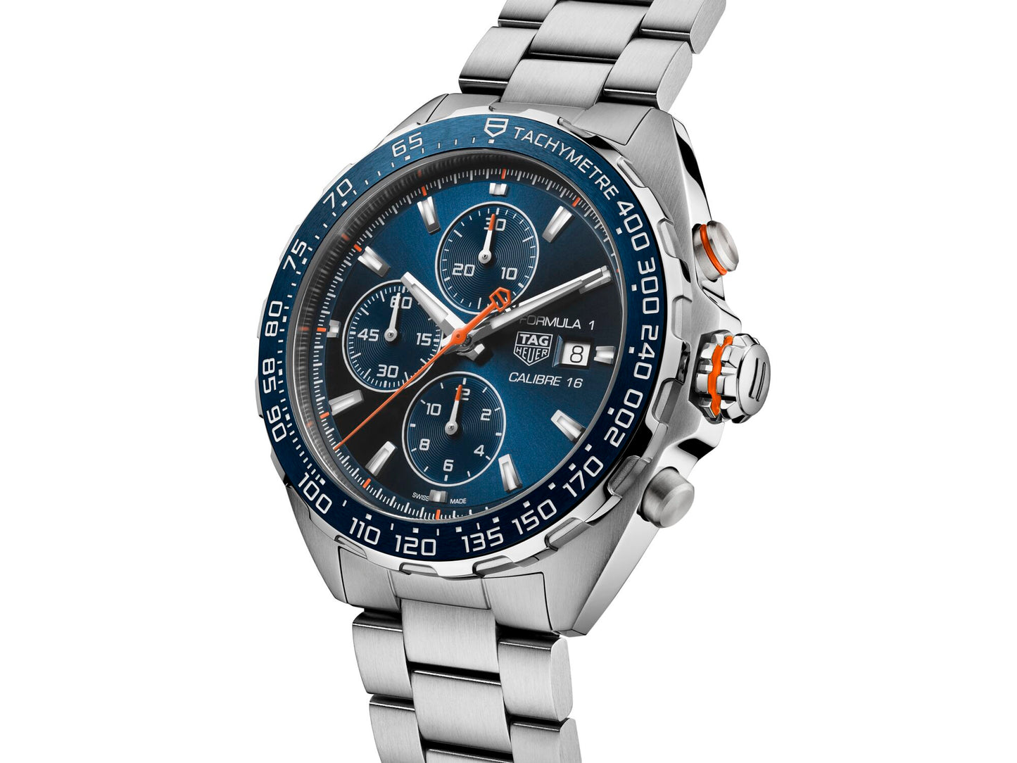 TAG Heuer Formula 1 Calibre 16 Automatic Blue Dial Stainless Steel Mens Chronograph Watch CAZ201G.BA0876
