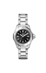 TAG Heuer Aquaracer Professional 200 Black Dial Stainless Steel Womens Quartz Watch WBP1410.BA0622