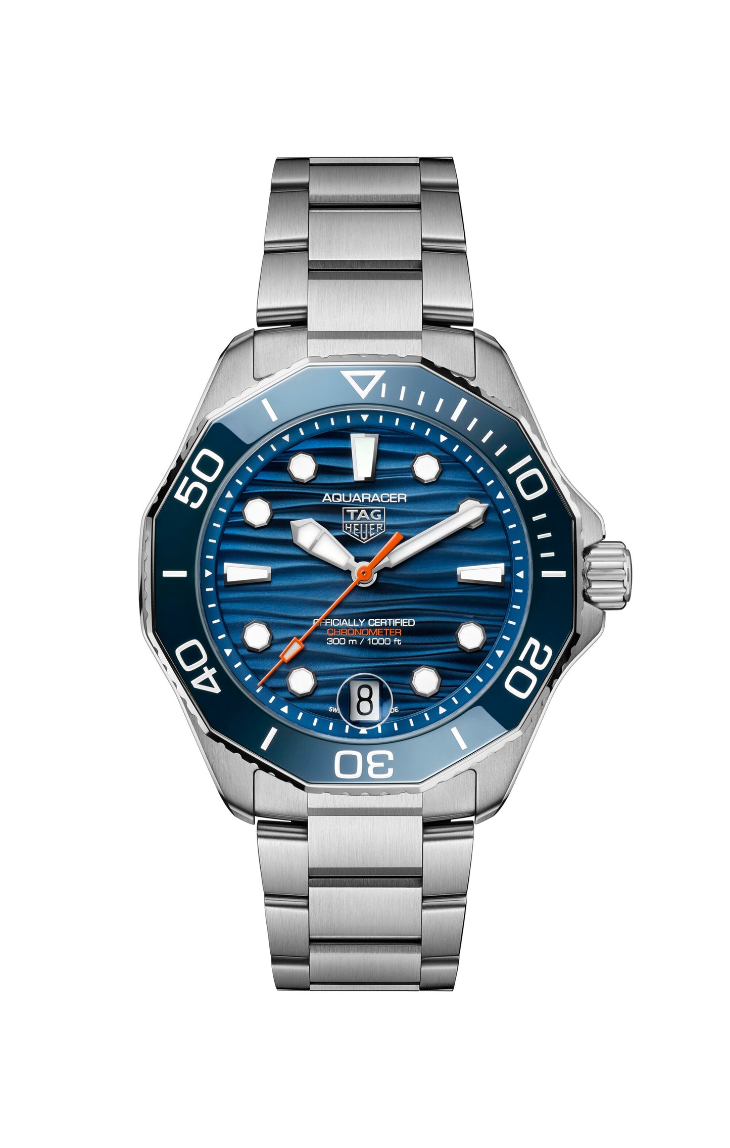 TAG Heuer Aquaracer Professional 300 Date Blue Dial Stainless Steel Mens Watch  WBP5111.BA0013
