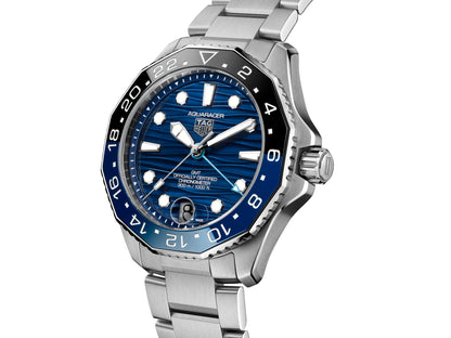 TAG Heuer Aquaracer Professional 300 GMT Blue Dial Stainless Steel Mens Watch  WBP5114.BA0013