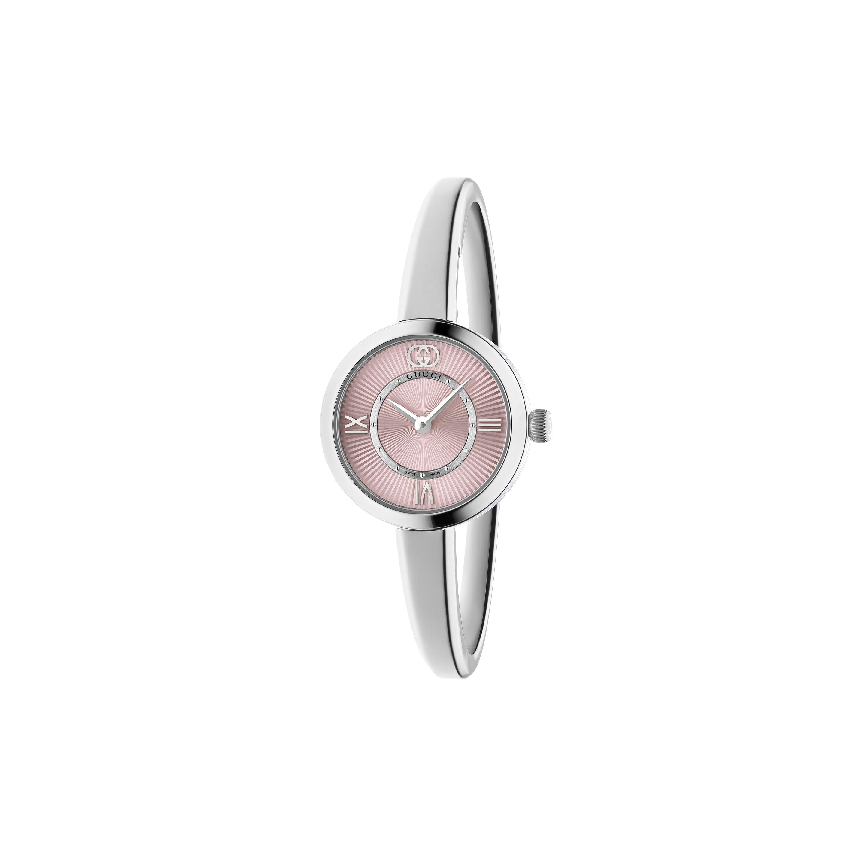 GUCCI レディースウォッチ　タイムピース　2305L Gucci Model 2000 Pink Dial Stainless Steel Ladies Quartz Watch