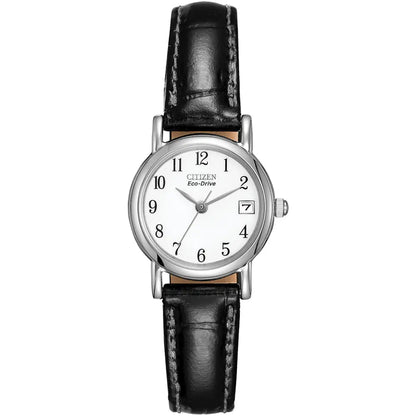Citizen Eco-Drive White Dial Stainless Steel Womens Watch EW1270-06A