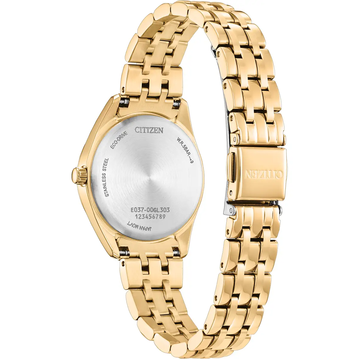 Citizen Eco-Drive Citizen Peyten Mother of Pearl Dial Gold Plated Womens Watch EM1232-59D