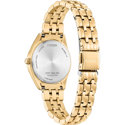 Citizen Eco-Drive Citizen Peyten Mother of Pearl Dial Gold Plated Womens Watch EM1232-59D