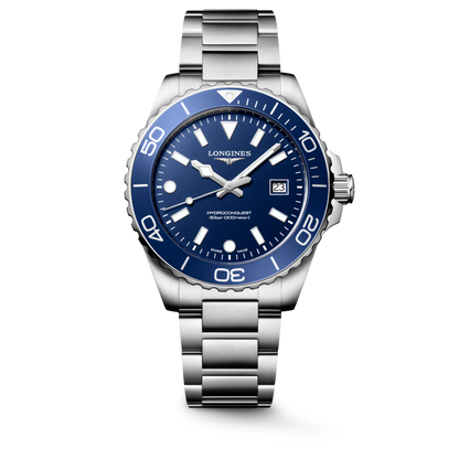 Longines HydroConquest Blue Dial Stainless Steel Mens Quartz Watch L37694966