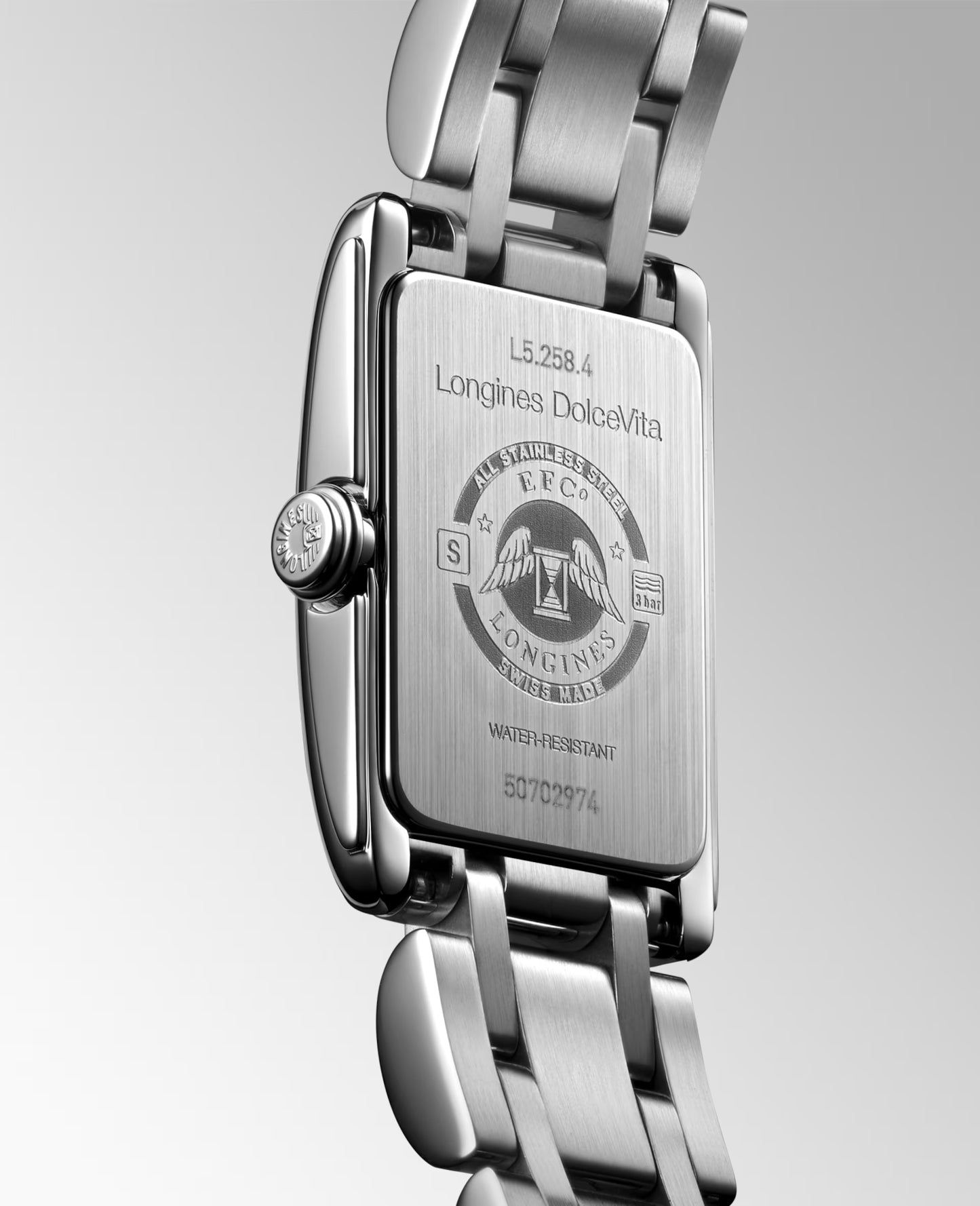 Longines DolceVita Silver Dial Stainless Steel Womens Quartz Watch L52584716