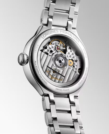Longines PrimaLuna Mother of Pearl Diamond Set Dial Stainless Steel Womens Watch L81264876