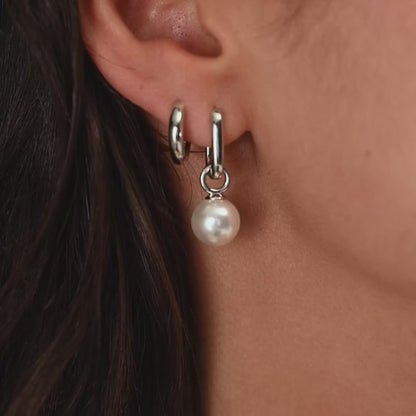 TI SENTO Sterling Silver Small Huggy Hoop Earrings