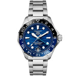 TAG Heuer Aquaracer Professional 300 GMT Blue Dial Stainless Steel Mens Watch  WBP5114.BA0013