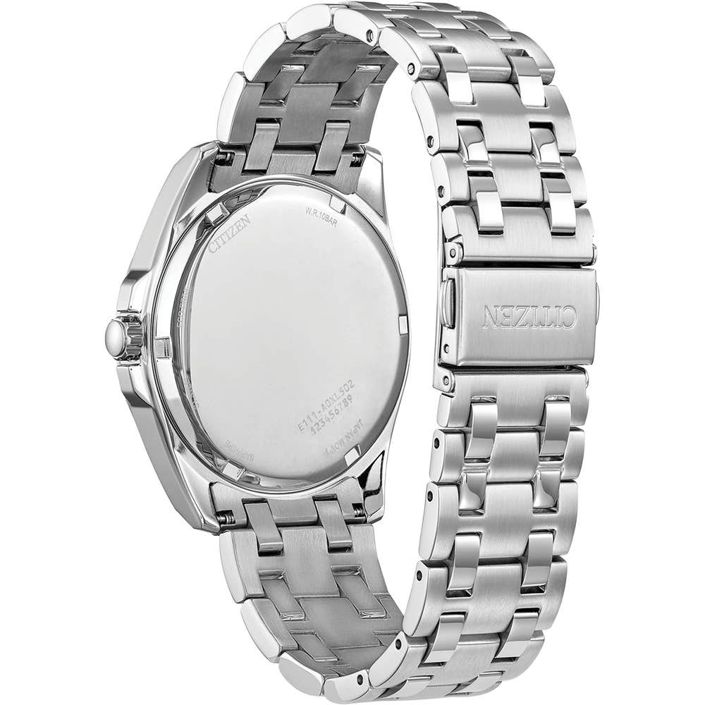 Citizen Eco-Drive Green Dial Stainless Steel Mens Watch BM7530-50X