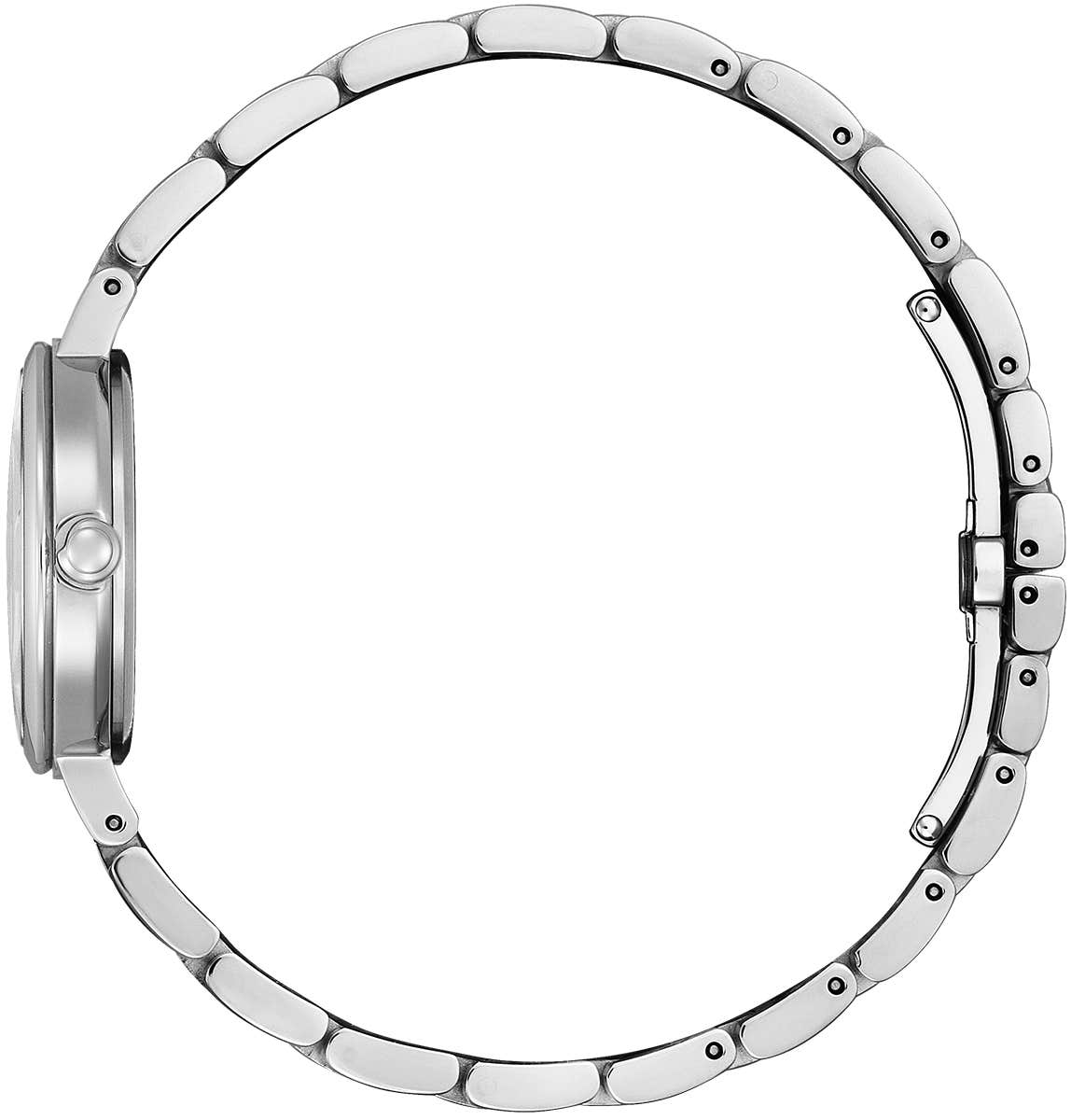 Citizen Eco-Drive Silhouette Blue Dial Stainless Steel Womens Watch 