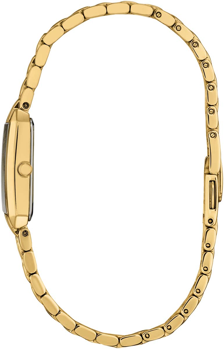 Citizen Eco-Drive Silhouette Champagne Dial Gold Plated Womens Watch EG2693-51P