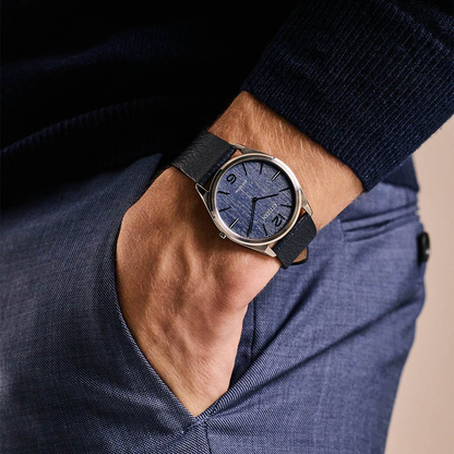 Citizen Eco-Drive Stiletto Blue Dial Stainless Steel Mens Watch AR3120-08L